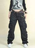 Anokhinaliza Free Shipping  New Arrival Fashion Hip Hop Loose Pants Jeans Baggy Cargo Pants For Women