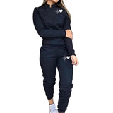 Anokhinaliza Spring Autumn Print Tracksuit Women 2 Piece Set Long Sleeve Zipper Jacket+Pants Sports Jogging Suit Female Streetwear Outfits