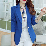 Anokhinaliza Ladies Blazer Long Sleeve Blaser Women Suit Jacket Female Feminine Blazer Femme Pink Blue White Black Blazer Autumn